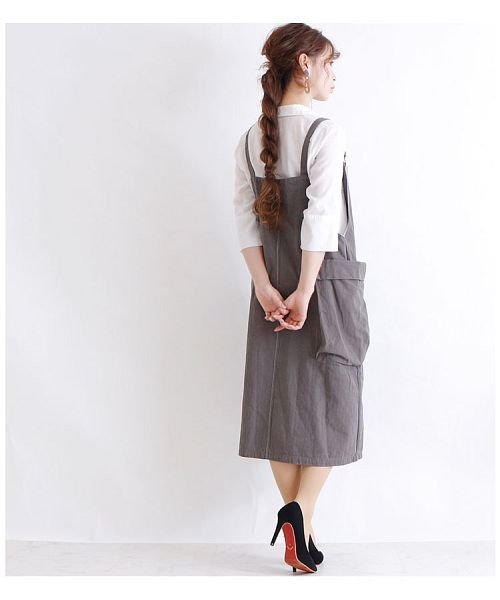 Sawa a la mode(サワアラモード)/大きなポケット付きサロペットスカート/img02