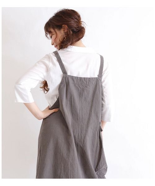 Sawa a la mode(サワアラモード)/大きなポケット付きサロペットスカート/img07