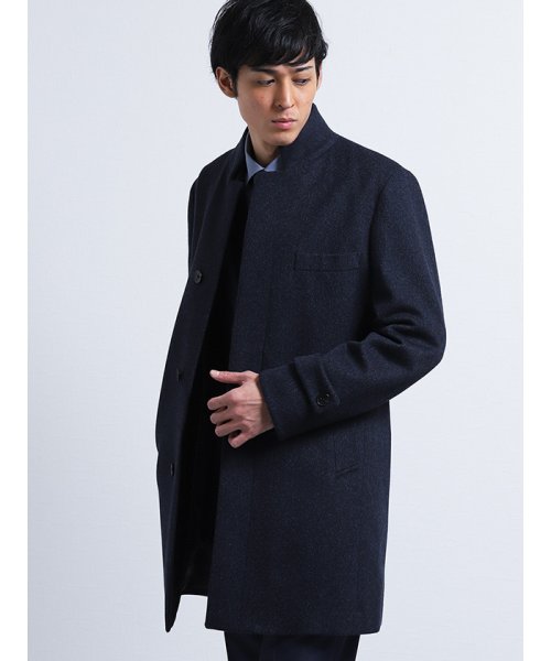 セール レノマ オム Renoma Homme カシミアアンゴラ変形チェスターコート 紺 タカキュー Taka Q Magaseek