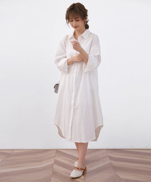 アウター レディース 秋 長袖 薄手 ロング丈 ゆったり 無地 フレア シャツ 綺麗め お洒落 レトロ オレンジ グレーカーキ ホワイト ブラック フリーサイズ ドゥーベル Doux Belle Magaseek アウター レディース 秋 長袖 薄手 ロング丈 ゆったり 無地 フレア シャツ 綺麗め お洒落 レトロ オレンジ グレーカーキ ホワイト ブラック フリーサイズ ドゥーベル Doux Belle Magaseek