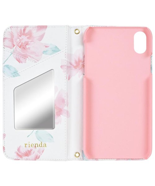 rienda(リエンダ)/iphoneケース リエンダ rienda 全面Lace Flower ホワイト 手帳ケース iPhoneX/XS iPhonexs/img02