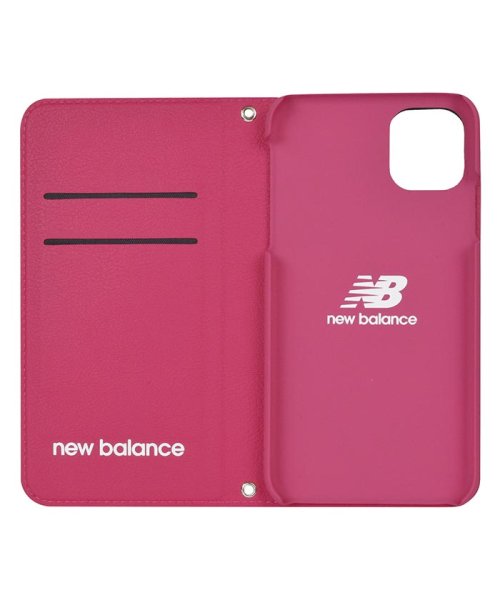 new balance(ニューバランス)/iphone11 ケース ニューバランス New Balance スリム 手帳ケース スタンプロゴ ピンク iPhone11 iPhoneXR/img06