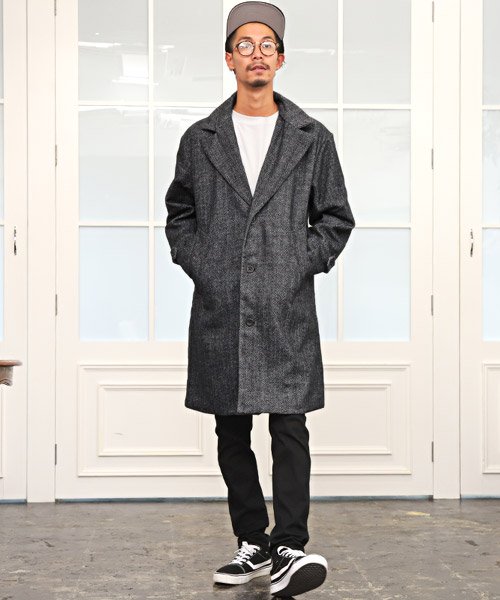 セール ウールビッグチェスターコート チェスターコート メンズ コート ロング丈 ビッグシルエット ウール ラグスタイル Luxstyle Magaseek セール ウールビッグチェスターコート チェスターコート メンズ コート ロング丈 ビッグシルエット ウール ラグスタイル Luxstyle Magaseek