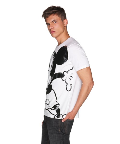 BENETTON (mens)(ベネトン（メンズ）)/【Disney（ディズニー）コラボ】ミッキーマウスループロゴTシャツ・カットソー/img01