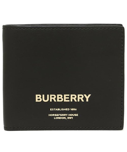 BURBERRY(バーバリー)/バーバリー 財布 BURBERRY 8014701 A1189 CCBILL COIN シーシービル メンズ 二つ折り財布 無地 BLACK 黒/img04