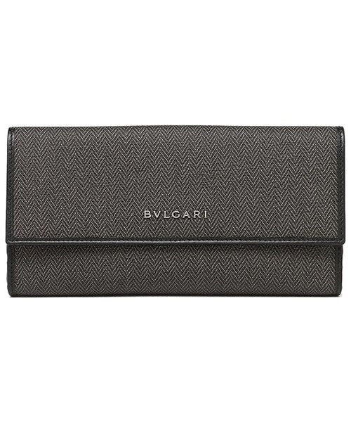 Bvlgari ブルガリ 325 Weekend ウィークエンド 長財布 ブラック シルバー ブルガリ Bvlgari Magaseek