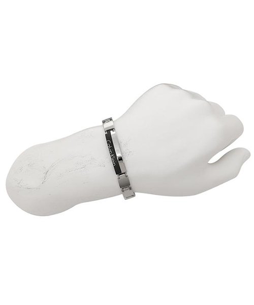 カルバンクライン ブレスレット アクセサリー Calvin Klein Kj5rbb Boost メンズ バングル シルバー ブラック カルバンクライン Calvin Klein Magaseek