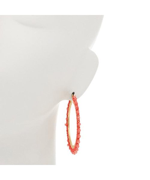 kate spade new york(ケイトスペードニューヨーク)/ケイトスペード ピアス アクセサリー KATE SPADE WBRUF709 678 WRAP IT UP HOOPS レディース CORAL/img03