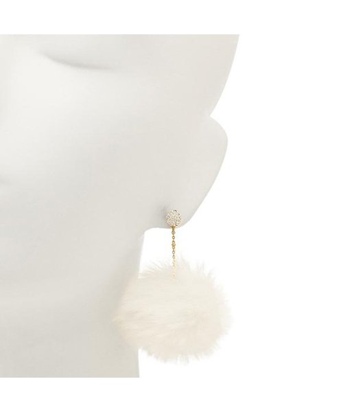 kate spade new york(ケイトスペードニューヨーク)/ケイトスペード ピアス アクセサリー KATE SPADE WBRUH005 100 CHIC AND CUSHY LINEAR POUF EARRINGS レ/img04