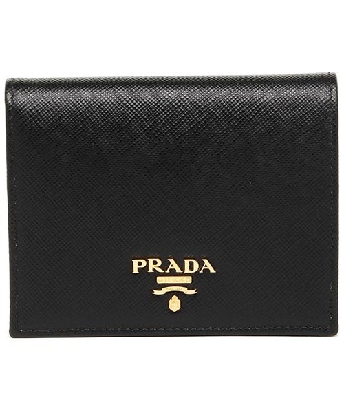 PRADA(プラダ)/プラダ 財布 PRADA 1MV204 QWA F0002 レディース 二つ折り財布 無地 NERO 黒/img04