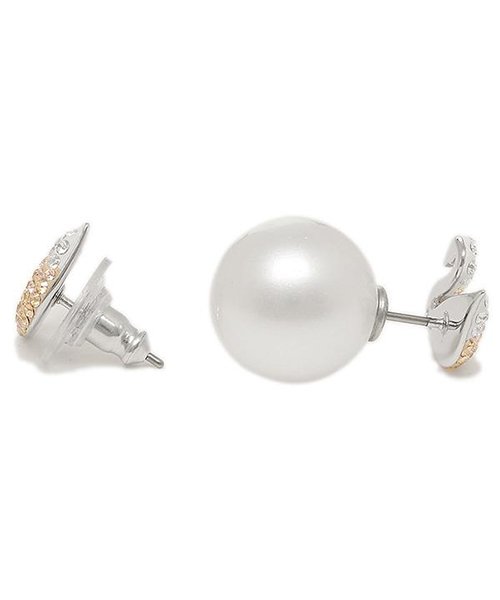 swarovski(スワロフスキー)/スワロフスキー ピアス レディース SWAROVSKI 5215037 ICONIC SWAN PIERCED EARRINGS PEARL LARGE シルバ/img03