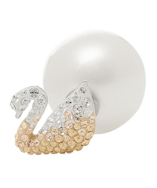 swarovski(スワロフスキー)/スワロフスキー ピアス レディース SWAROVSKI 5215037 ICONIC SWAN PIERCED EARRINGS PEARL LARGE シルバ/img04