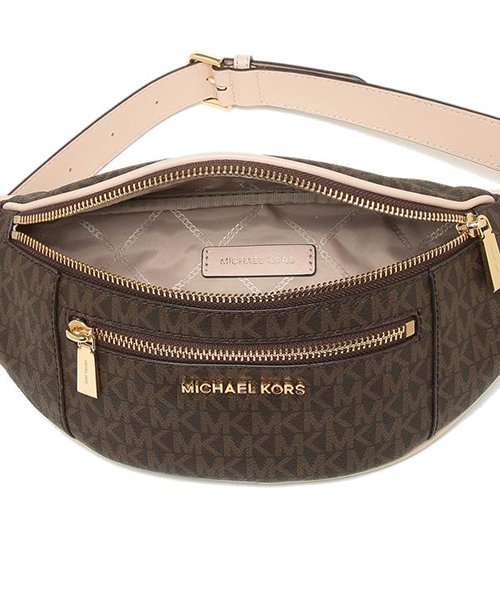 MICHAEL KORS(マイケルコース)/マイケルコース ウエストバッグ レディース MICHAEL KORS 30S9GOXN6B 266 ブラウン ピンク/img01