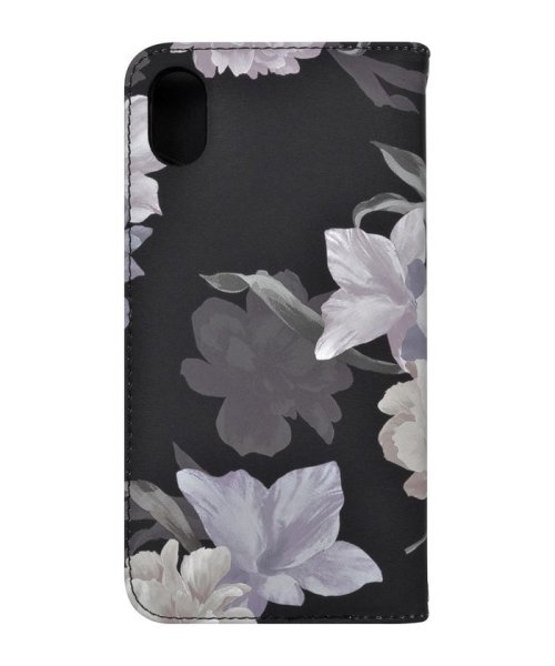 rienda(リエンダ)/iphoneケース リエンダ rienda 全面Layer Flower ブラック 手帳ケース iPhoneXR iphonexr/img01