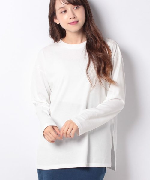 セール サイドスリット無地ロングtシャツ イング Ingni Magaseek
