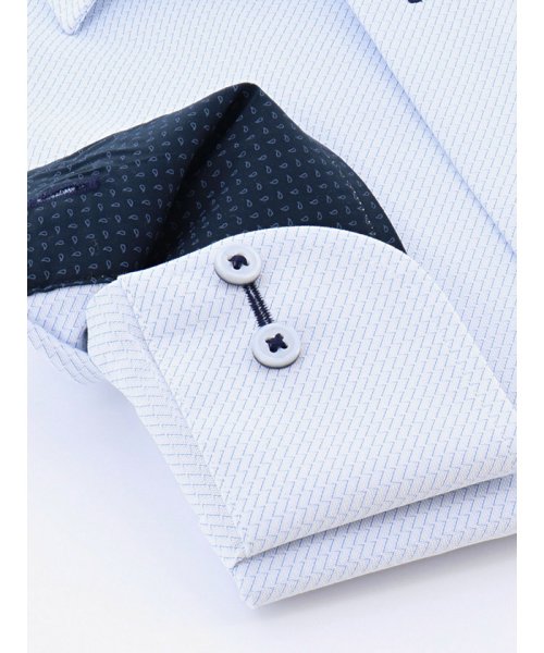 TAKA-Q(タカキュー)/ノーアイロン高機能 レギュラーフィットワイドカラー長袖ニットビジネスドレスシャツワイシャツ/img02