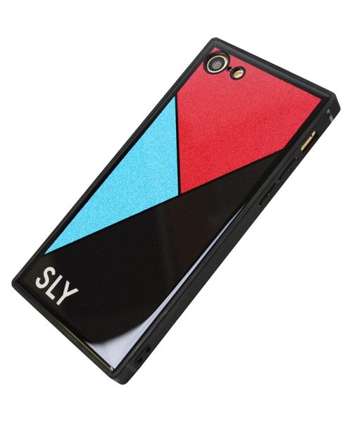 SLY(スライ)/iphone se3 ケース スライ SLY ラメ背面ガラスケース BLACK iphonese2 ケース iphone8/img01