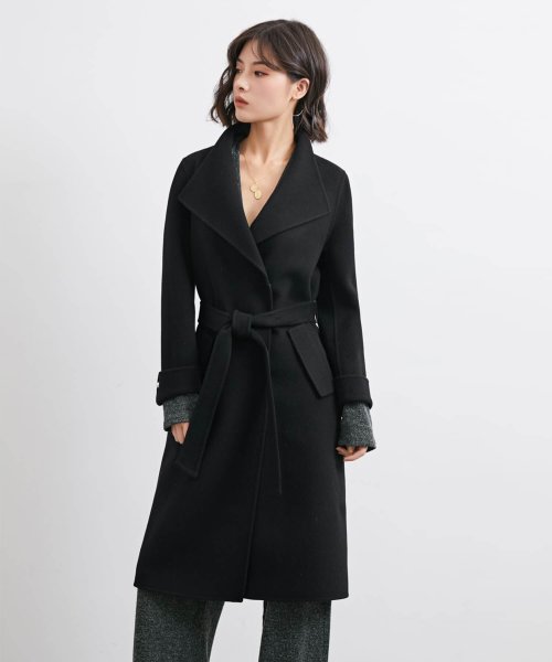 ウエストマークウールコート レディース コート ウール あたたか 通勤 職場 デート 大人女性 綺麗系 冬新作 Aimoha アイモハ Aimoha Magaseek