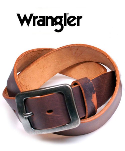 MARUKAWA(マルカワ)/【Wrangler】【国産】【本革】ラングラー ブラシ擦り ヴィンテージ風リアルレザーベルト made in Japan 日本製/img01