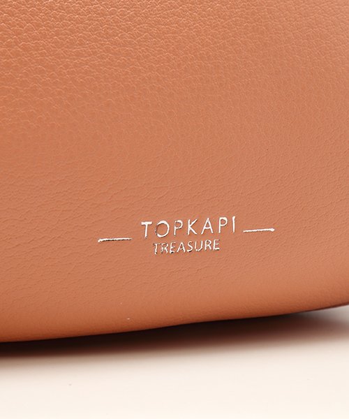 TOPKAPI(トプカピ)/ソフトシュリンクレザー バイカラーファスナー・丸型ミニショルダーバッグ/img14