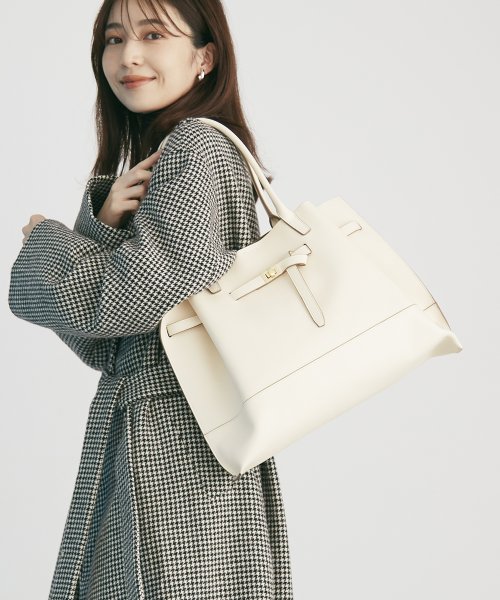 【TREASURE TOPKAPI】トレジャー トプカピ シュリンクレザー ベルトデザイン レディース A4 トートバッグ 