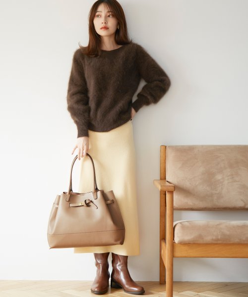 【TREASURE TOPKAPI】トレジャー トプカピ シュリンクレザー ベルトデザイン レディース A4 トートバッグ 