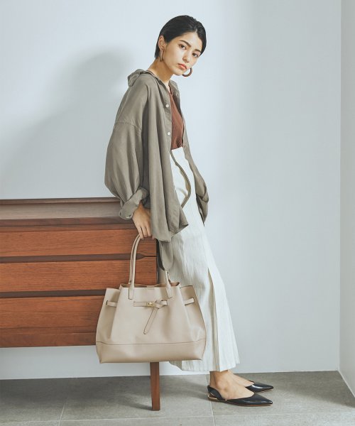 【TREASURE TOPKAPI】トレジャー トプカピ シュリンクレザー ベルトデザイン レディース A4 トートバッグ 