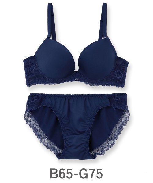 fran de lingerie(フランデランジェリー)/Nudy PushUP －smooth－ ヌーディープッシュアップスムース ブラ＆ショーツセット B65－G75カップ/img39