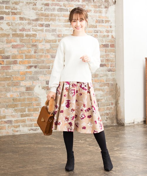 セール フラワーアシメタックスカート デビュー ド フィオレ Debut De Fiore Magaseek