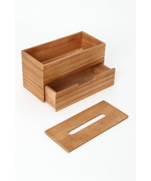 Wood ティッシュケース収納付き トウキョウデザインチャンネル Tokyo Desine Channel Magaseek