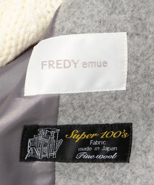 fredy emue(フレディエミュ)/Super100's ウールV字コート/img08