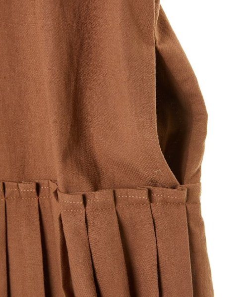 リンクコーデ 裾プリーツ切り替えローウエストワンピース リジェール Riziere Magaseek