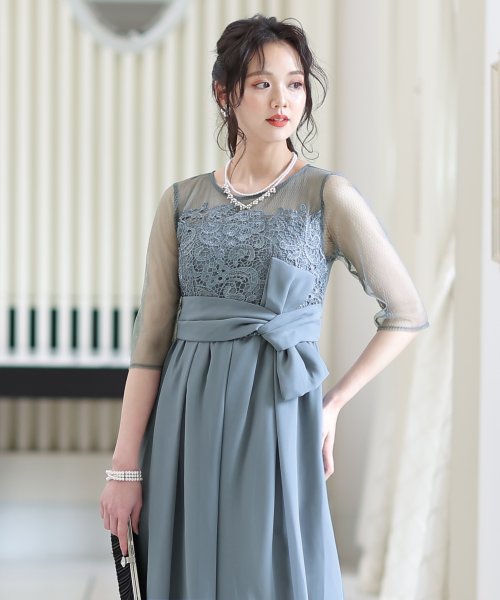 レースオールインワン パンツスーツ/結婚式ワンピース・同窓会・成人式・セレモニー大きいサイズ対応フォーマルパーティードレス 