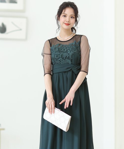 レースオールインワン パンツスーツ/結婚式ワンピース・同窓会・成人式・セレモニー大きいサイズ対応フォーマルパーティードレス 