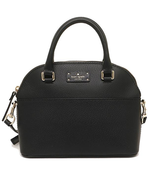 KATE SPADE WKRU4928 001 GROVE STREET MINI CARLI レディース ハンドバッグ ショルダーバッグ 無地  ブラック 黒