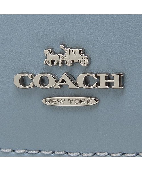 COACH(コーチ)/コーチ 折財布 アウトレット レディース COACH F87589 SVCA0 ライトカーキ ライトブルー/img06