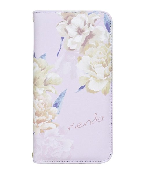 rienda(リエンダ)/iphoneケース リエンダ rienda 全面Layer Flower パープル 手帳ケース iPhoneX/XS iphonexs/img05