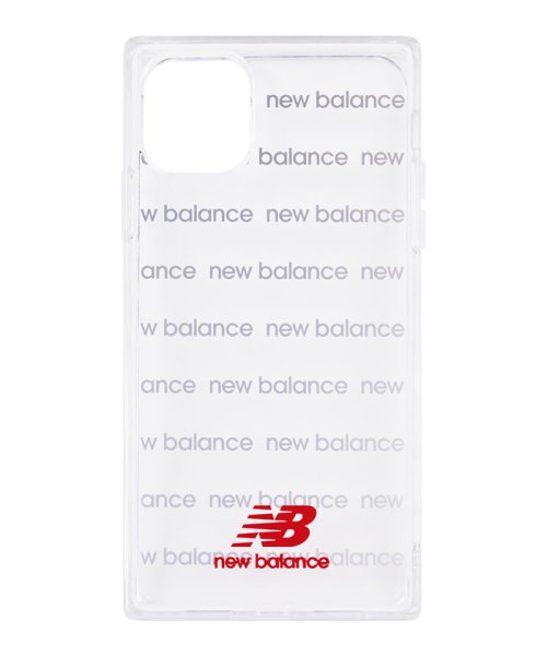 new balance(ニューバランス)/iphone11 ケース ニューバランス New Balance スクエア型 TPUクリアケース ロゴボーダー レッド iPhone11 iPhoneXR/img04