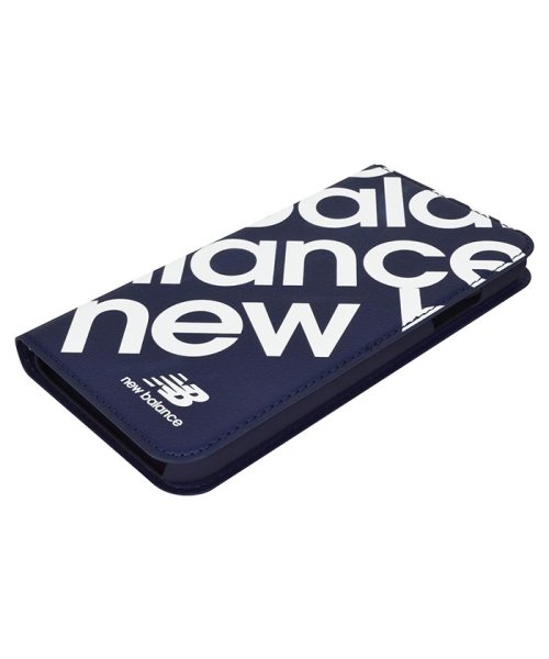 new balance(ニューバランス)/iphoneケース ニューバランス New Balance スリム 手帳ケース スタンプロゴ ネイビー iPhone11 iPhoneXR/img03
