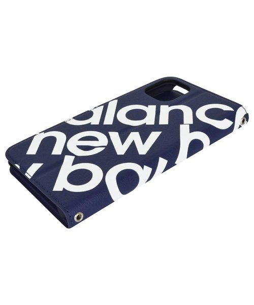 new balance(ニューバランス)/iphoneケース ニューバランス New Balance スリム 手帳ケース スタンプロゴ ネイビー iPhone11 iPhoneXR/img04