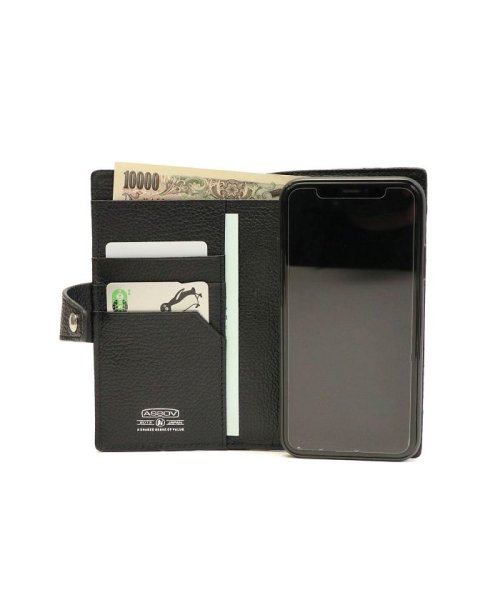 AS2OV(アッソブ)/アッソブ AS2OV 二つ折り財布 SHRINK LEATHER MOBILE WALLET MOBILE MULTI CASE S 財布 ASSOV 0817/img07