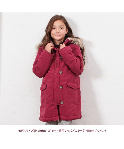 MAC HOUSE(kid's)(マックハウス（キッズ）)/Navy ネイビー ガールズ モッズコート NV－G670－8858/img12