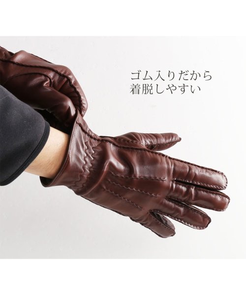 sankyoshokai(サンキョウショウカイ)/ラムレザー手袋メンズイタリア製/img05
