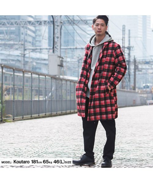 Cavaria キャバリア メンズ チェック柄ショール コート キャバリア Cavaria Magaseek Cavaria キャバリア メンズ チェック柄ショール コート キャバリア Cavaria Magaseek