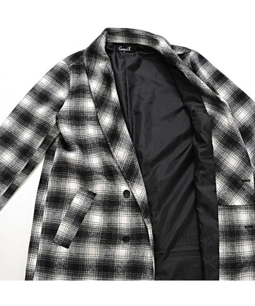 Cavaria キャバリア メンズ チェック柄ショール コート キャバリア Cavaria Magaseek Cavaria キャバリア メンズ チェック柄ショール コート キャバリア Cavaria Magaseek