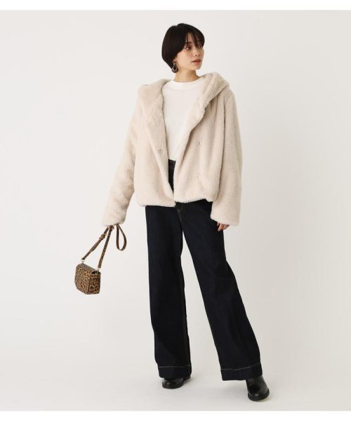 AZUL by moussy(アズールバイマウジー)/ECO FUR FOOD SHORT COAT/img02