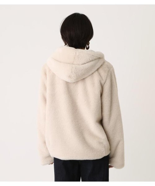 AZUL by moussy(アズールバイマウジー)/ECO FUR FOOD SHORT COAT/img05