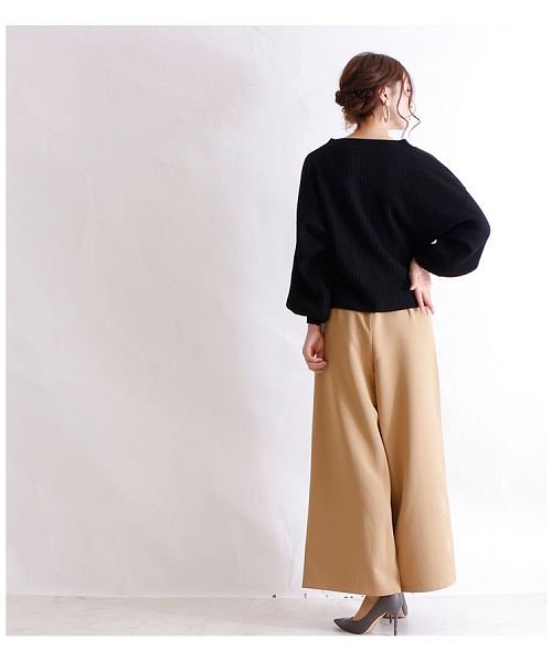 Sawa a la mode(サワアラモード)/シンプルなぽわん袖のリブニットトップス/img05