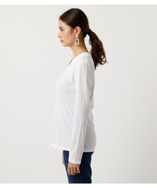 AZUL by moussy(アズールバイマウジー)/BASIC LONG SLEEVE V NECK TEE/img04