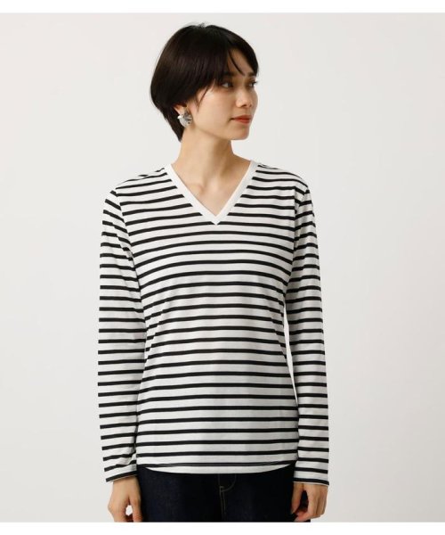 AZUL by moussy(アズールバイマウジー)/BASIC LONG SLEEVE V NECK TEE/img11